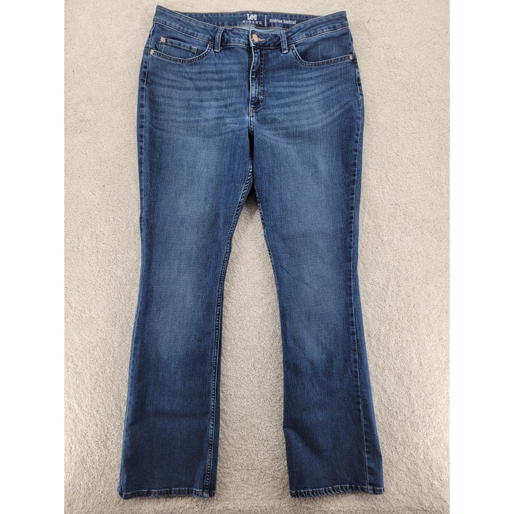 Lee Riders Bootcut Denim Jeans whiskered 36 Waist
